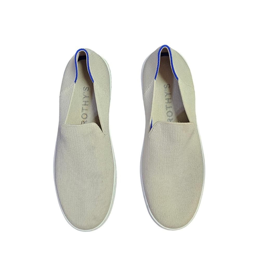 Rothy's The Original Slip On Sneaker In Sand Women's Size 8.5 - Picture 2 of 14